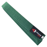 Karate Taekwondo Judo green rank belt with durable stitching, ideal for martial arts training and competition.
